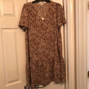 A New Day short sleeve spotted cheetah dress